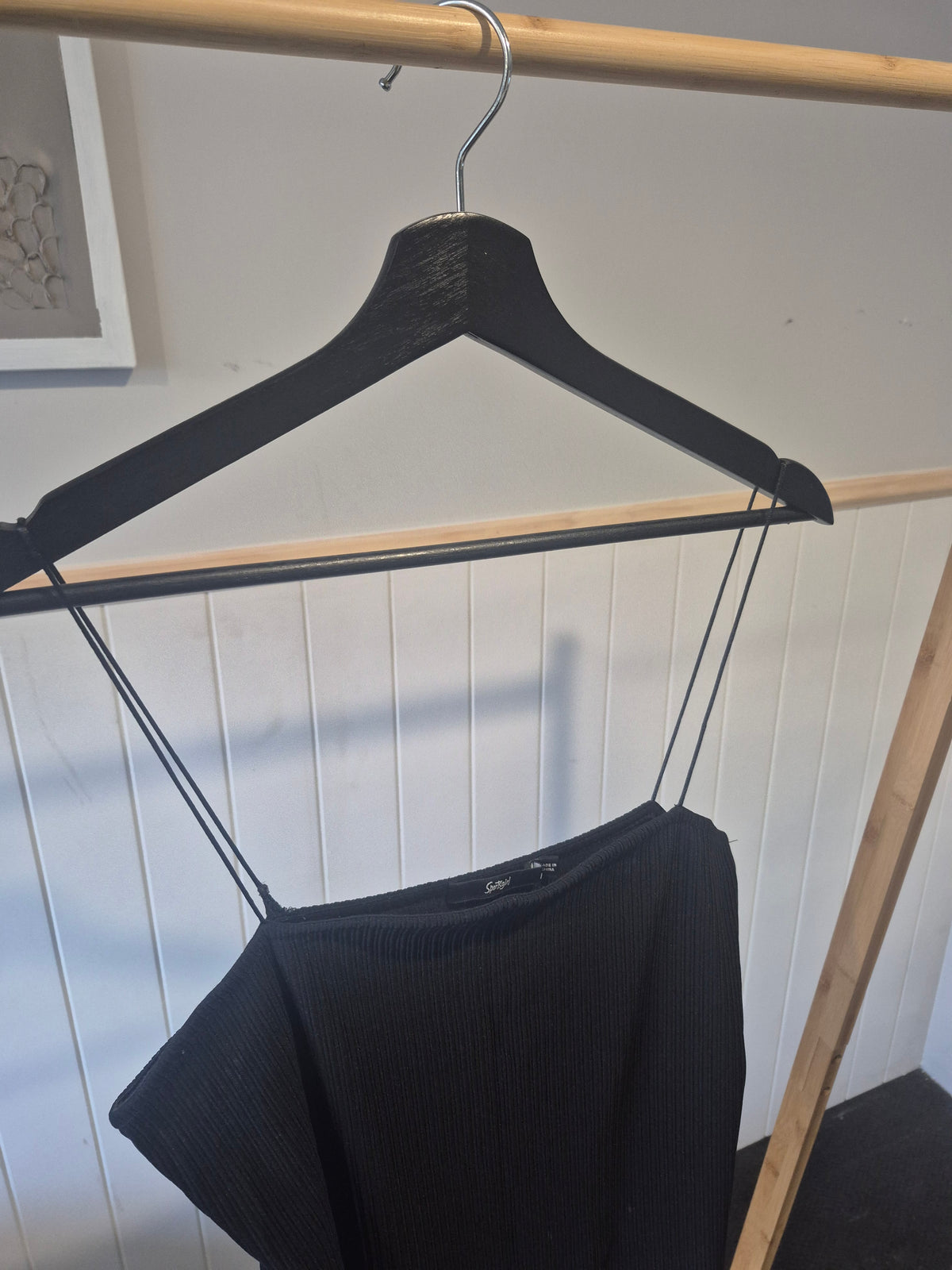 LAT07 - Sportsgirl Black Slip Dress – Size Medium
