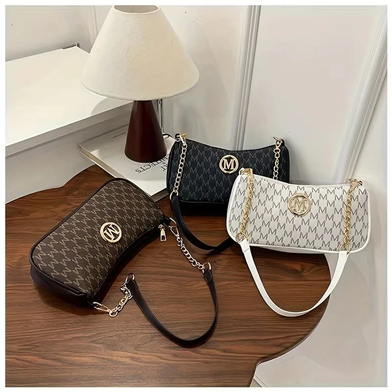 Luxury Monogram Chain Shoulder Bag
