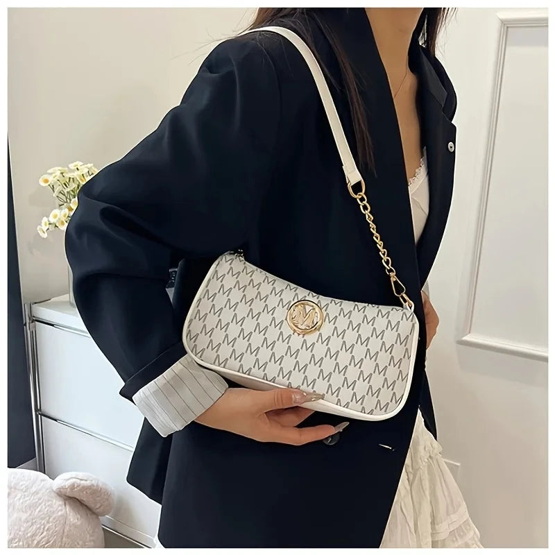 Luxury Monogram Chain Shoulder Bag