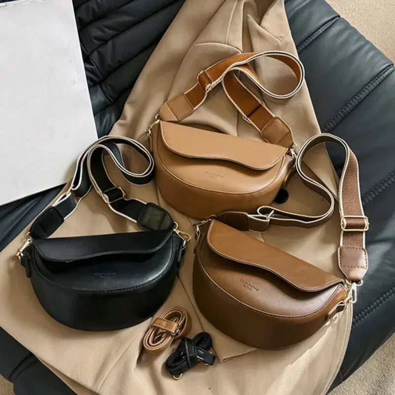 Vintage Saddle Crossbody Bag