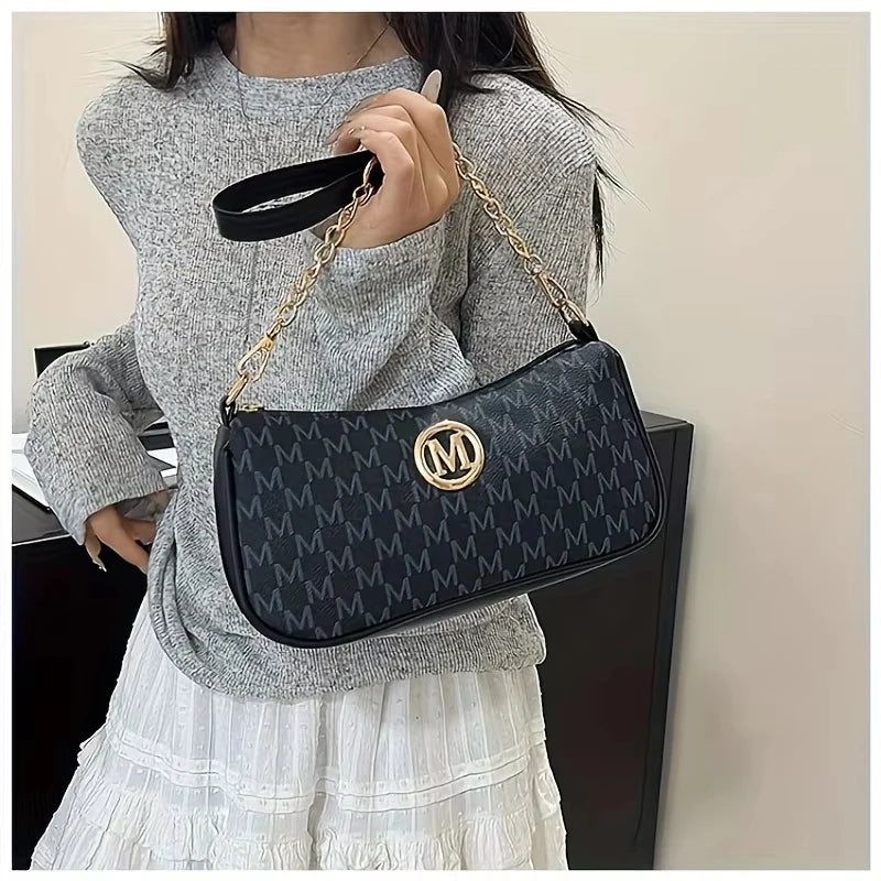 Luxury Monogram Chain Shoulder Bag