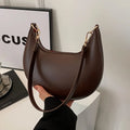 Half Moon Shoulder Bag - Minimalist Crescent Handbag