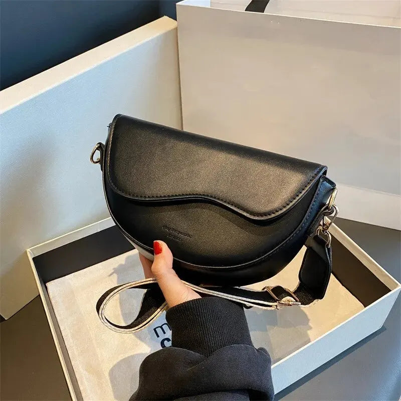 Vintage Saddle Crossbody Bag