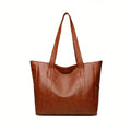 Classic Large Capacity Leather Tote Bag