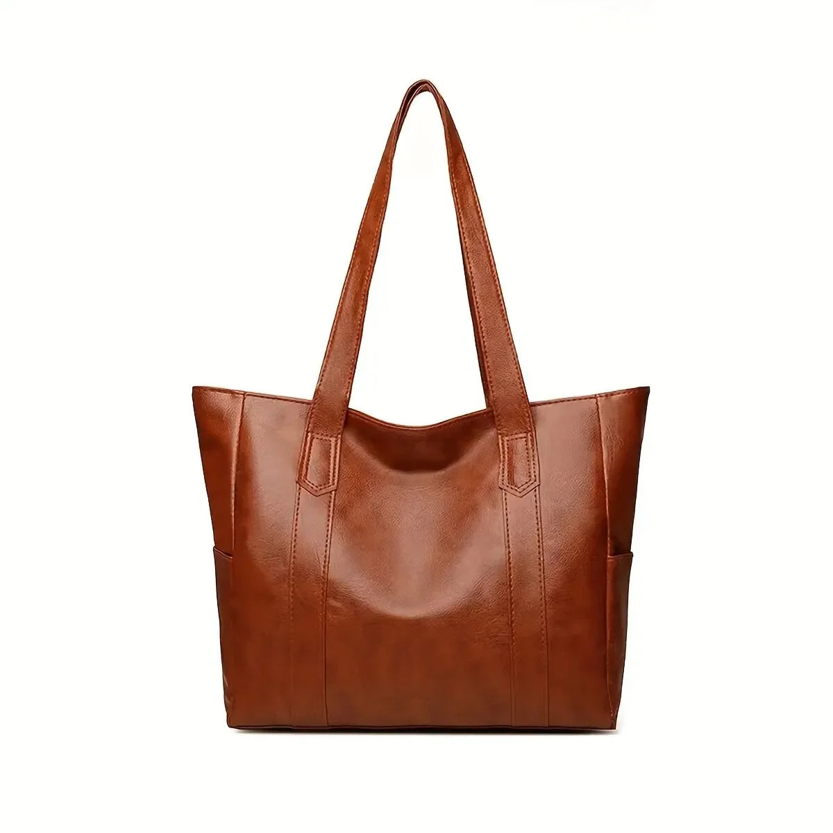 Classic Large Capacity Leather Tote Bag