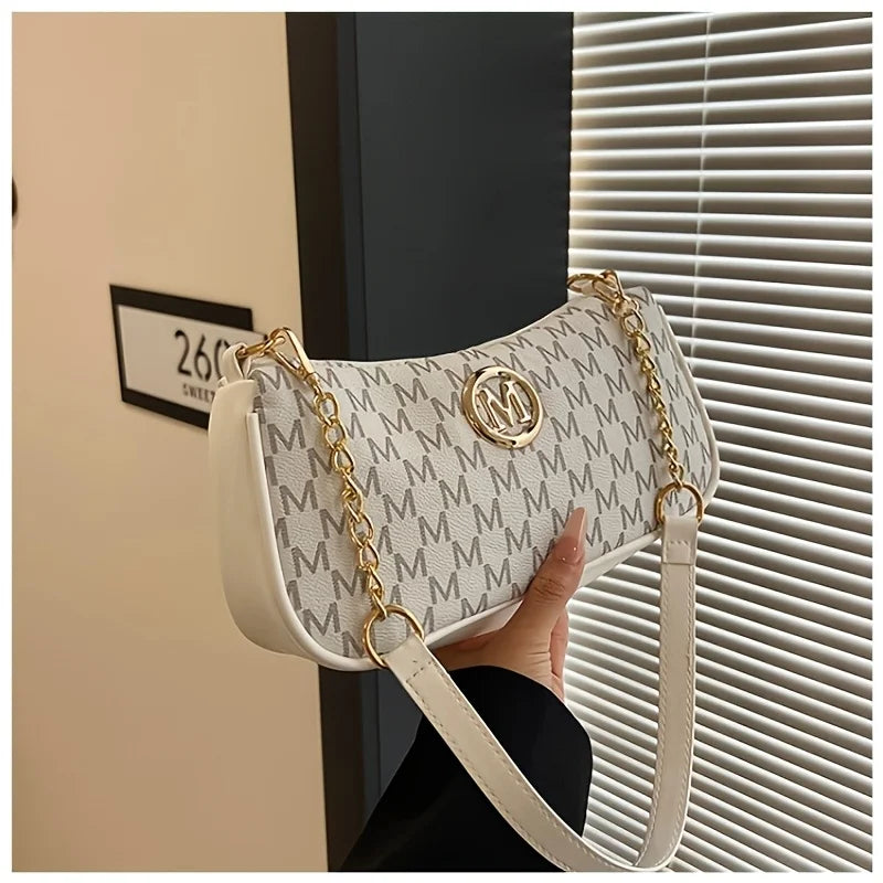 Luxury Monogram Chain Shoulder Bag