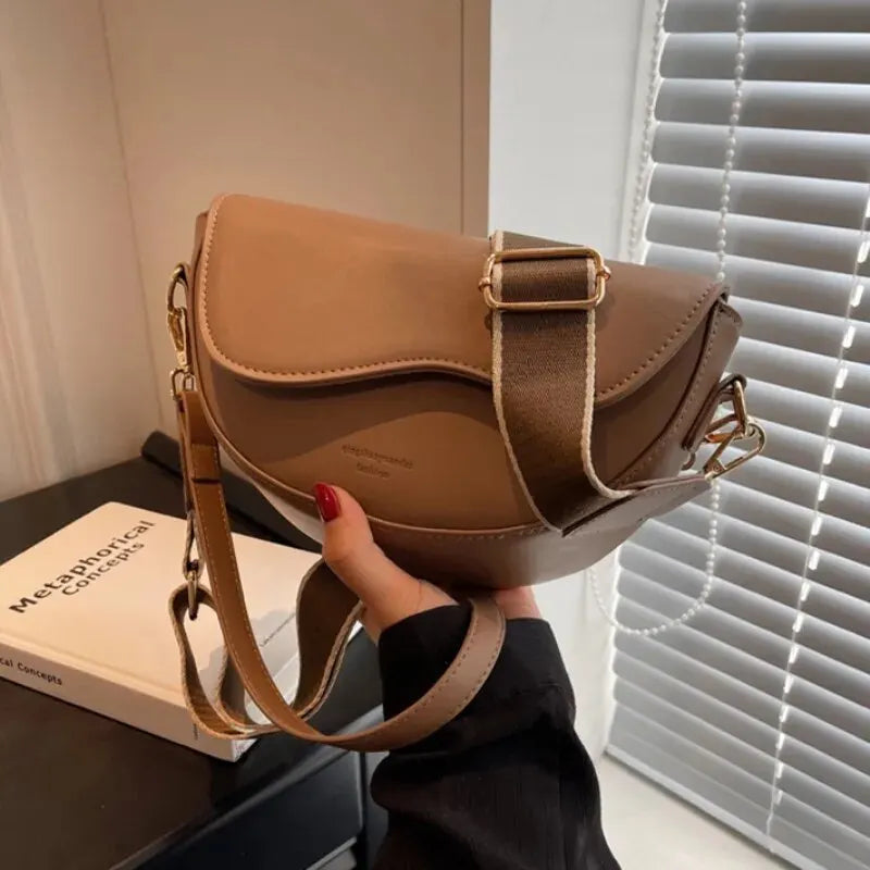 Vintage Saddle Crossbody Bag