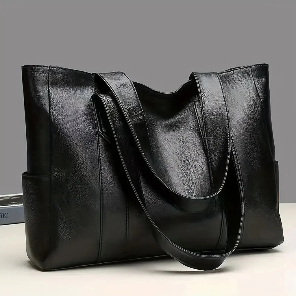 Classic Large Capacity Leather Tote Bag