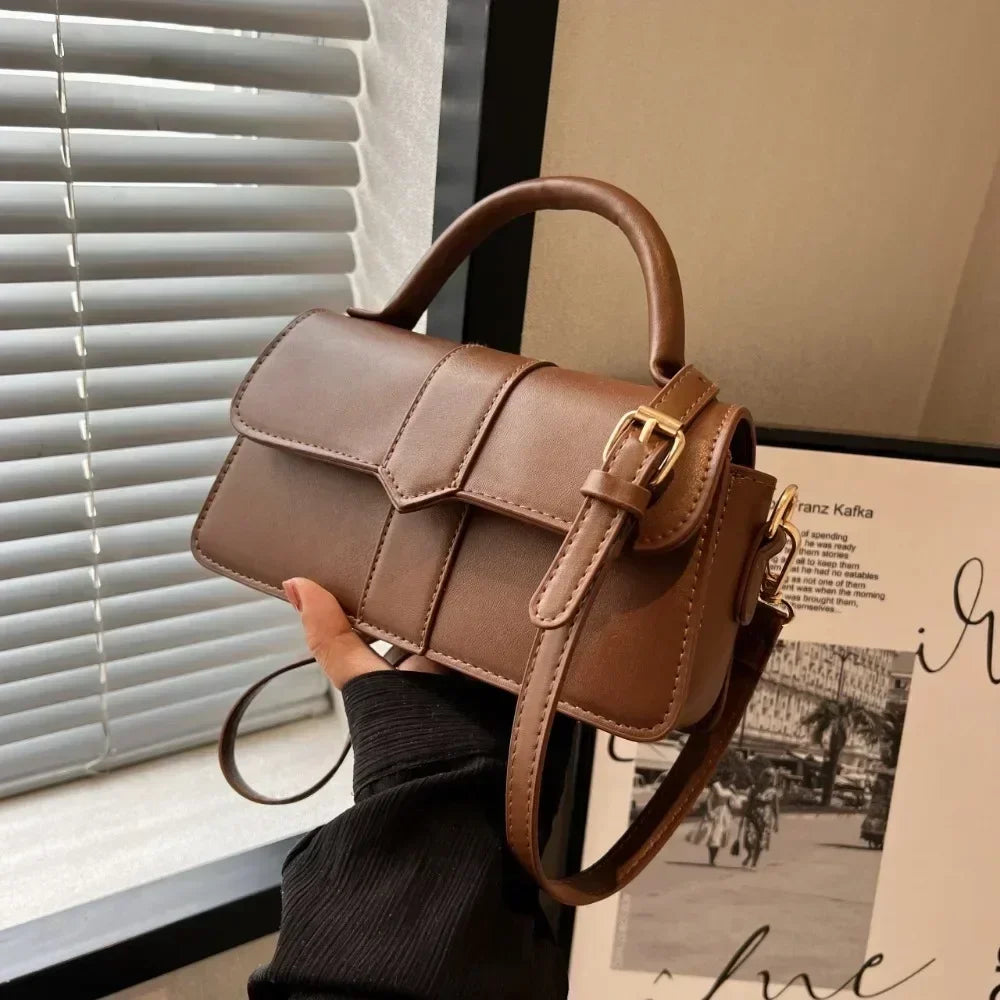 Minimalist Top Handle Crossbody Bag